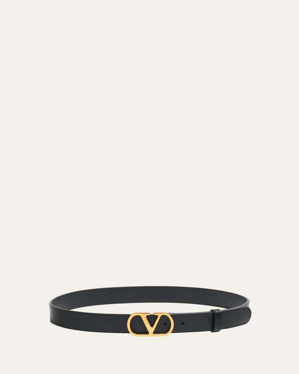 VLOGO Signature Leather Belt